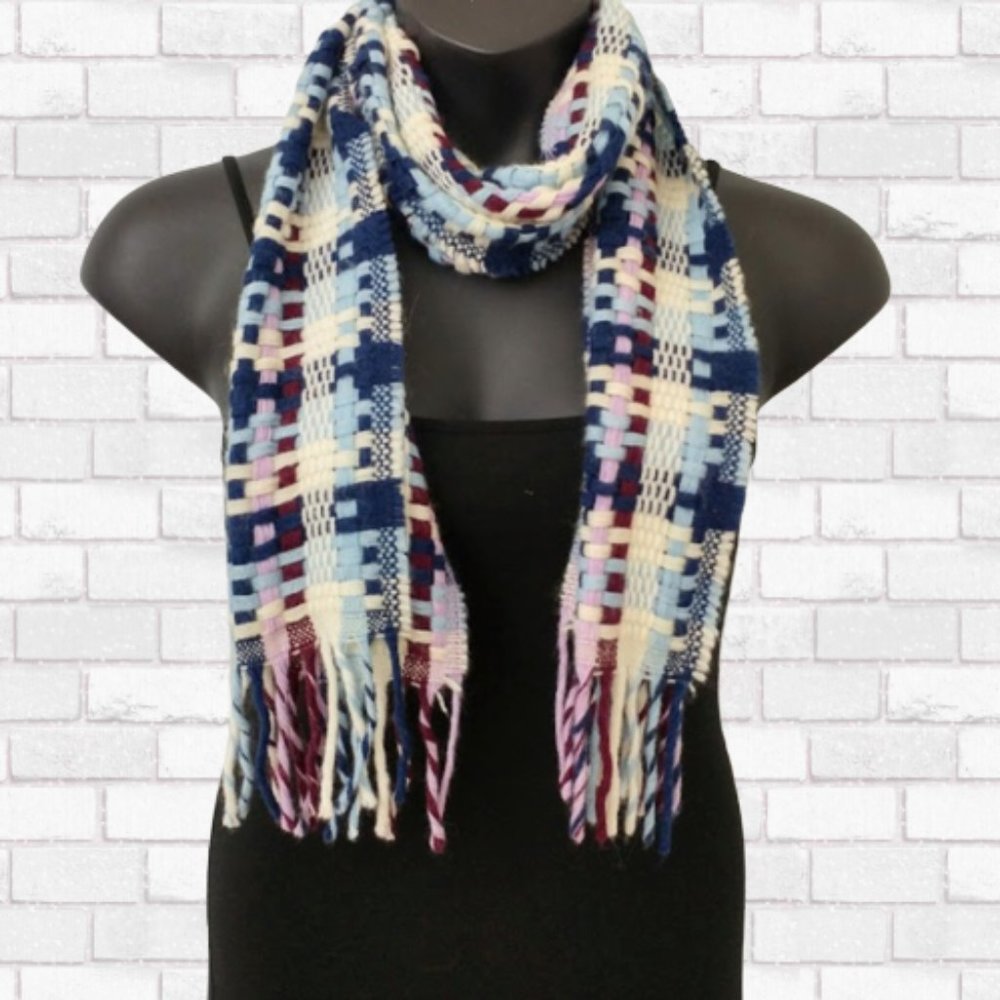 High Quality Natural Fibers Multi-Color Scarf